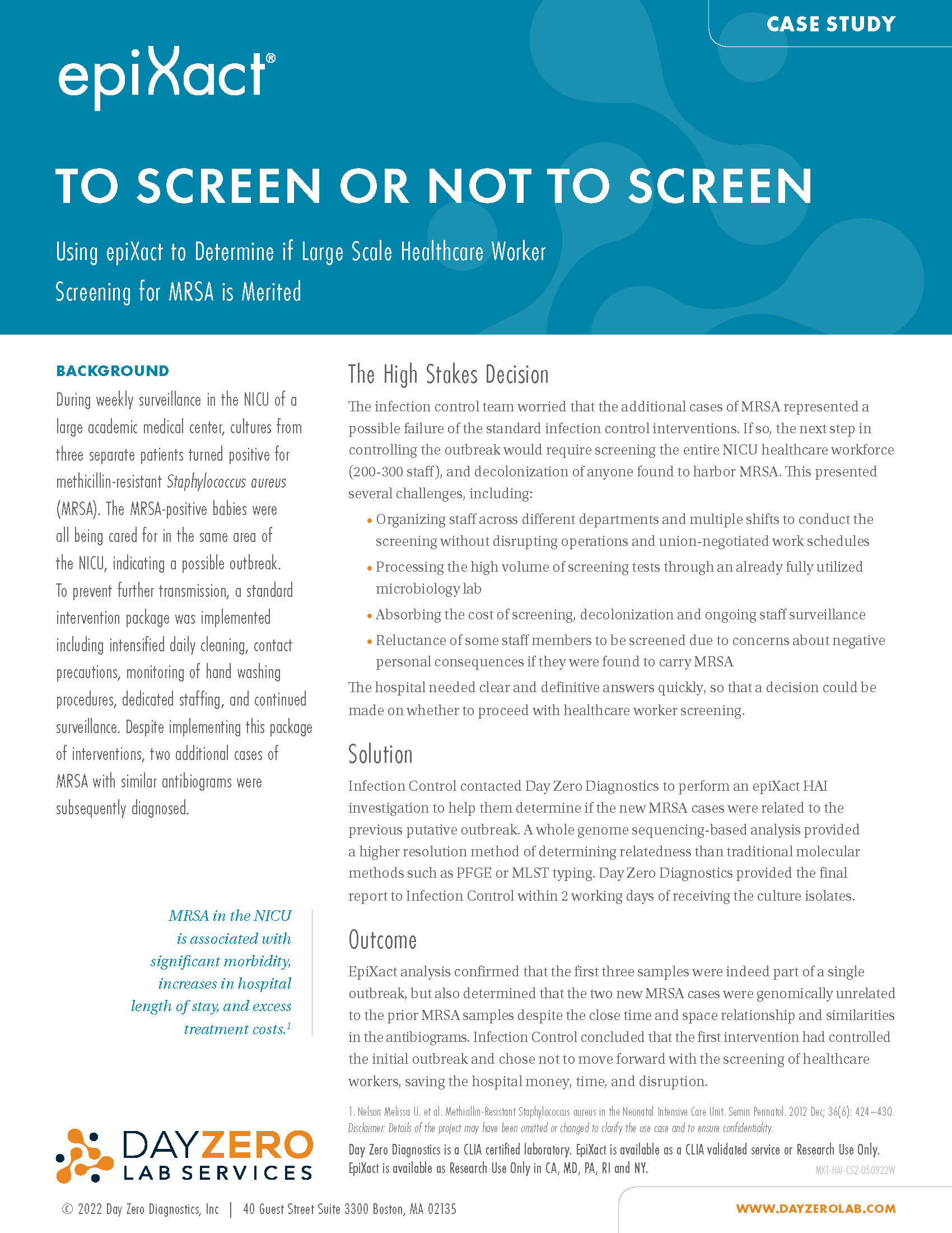 Case Study: To Screen or Not to Screen